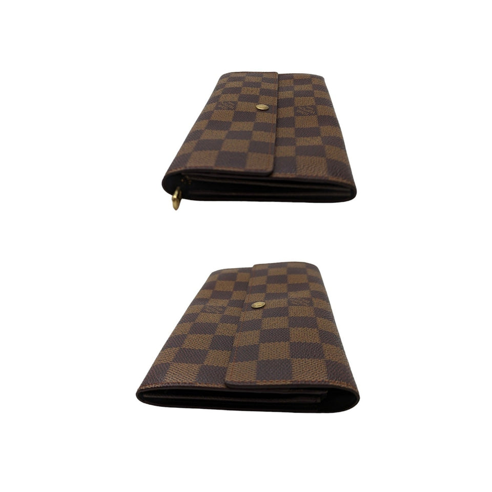 Louis Vuitton Vintage Damier Ebene Canvas Sarah Wallet