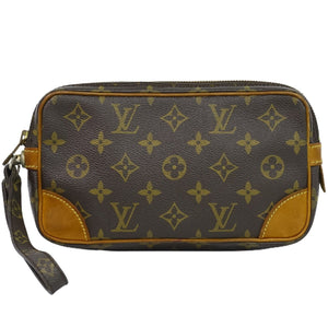 Louis Vuitton Marly Dragonne  Canvas Clutch Bag
