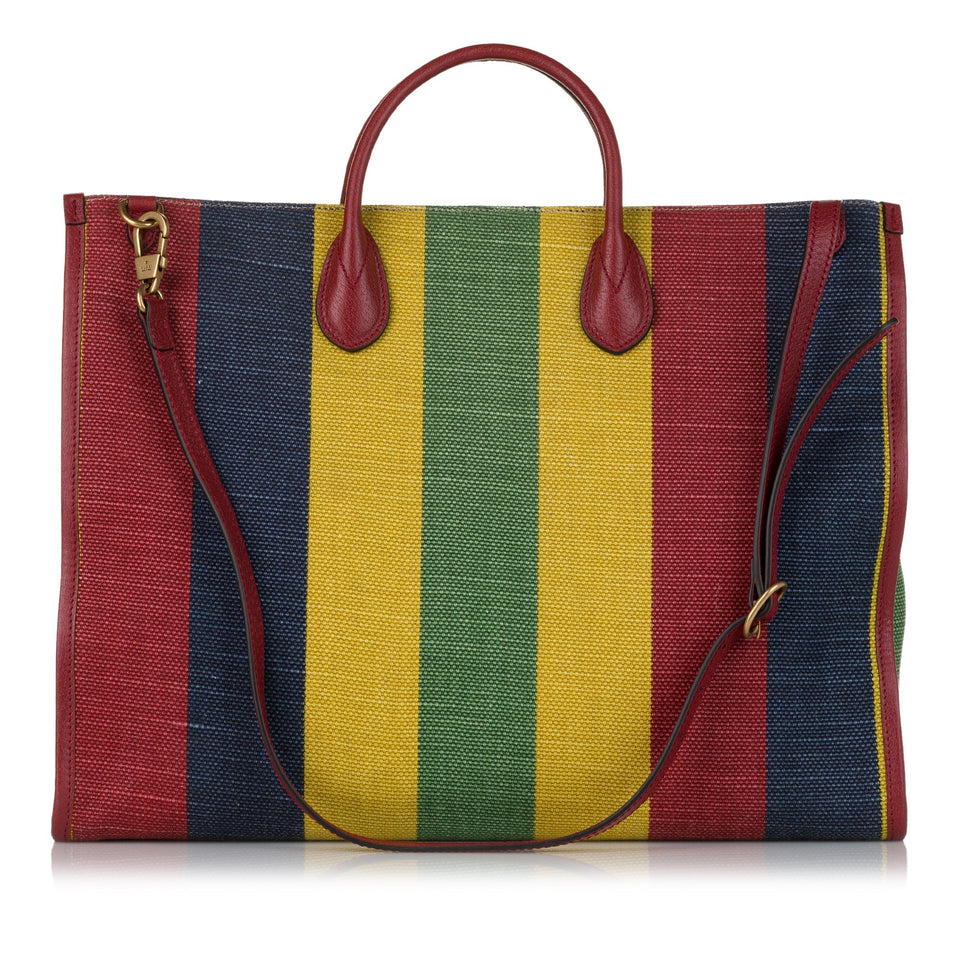 Gucci Baiadera Shopper Stripe Canvas