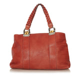 Gucci Bamboo Bar Tote Bag Red