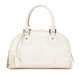 White Louis Vuitton Epi Bowling Montaigne PM Handbag