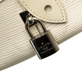 White Louis Vuitton Epi Bowling Montaigne PM Handbag