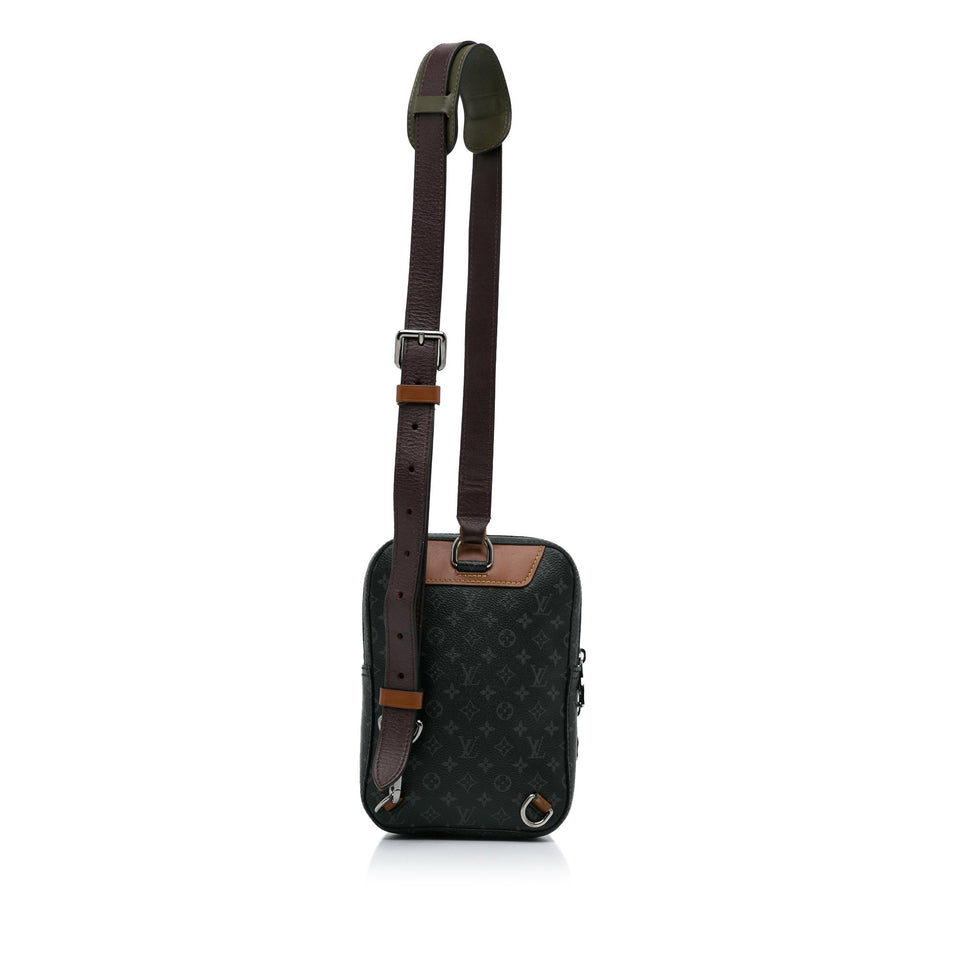 Black Louis Vuitton Monogram Eclipse Amazone Patchwork Sling Bag