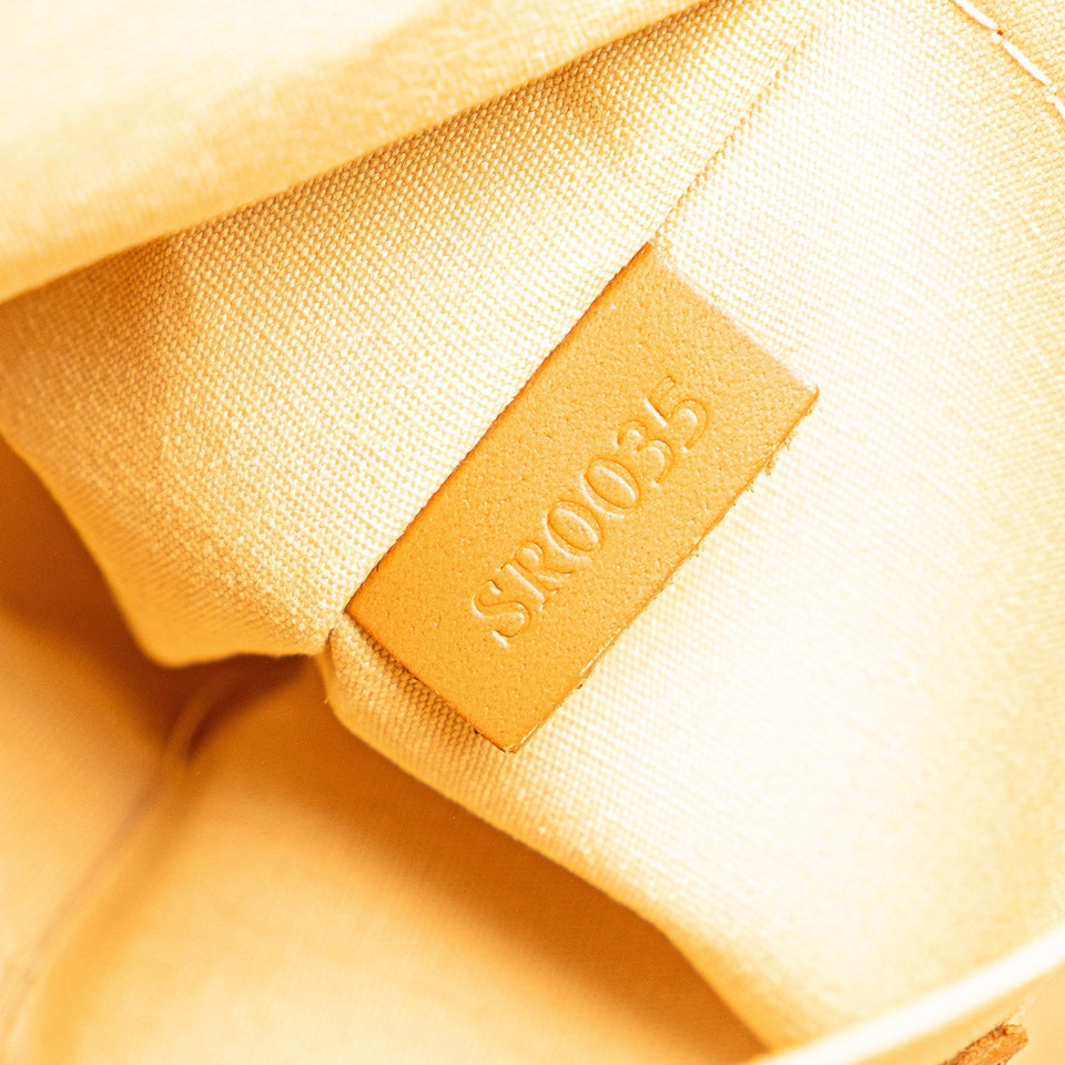 Tan Louis Vuitton Monogram Mini Lin Lucille PM Handbag