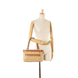 Tan Louis Vuitton Monogram Mini Lin Lucille PM Handbag