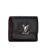 Black Louis Vuitton Taurillon Capucines XS Wallet