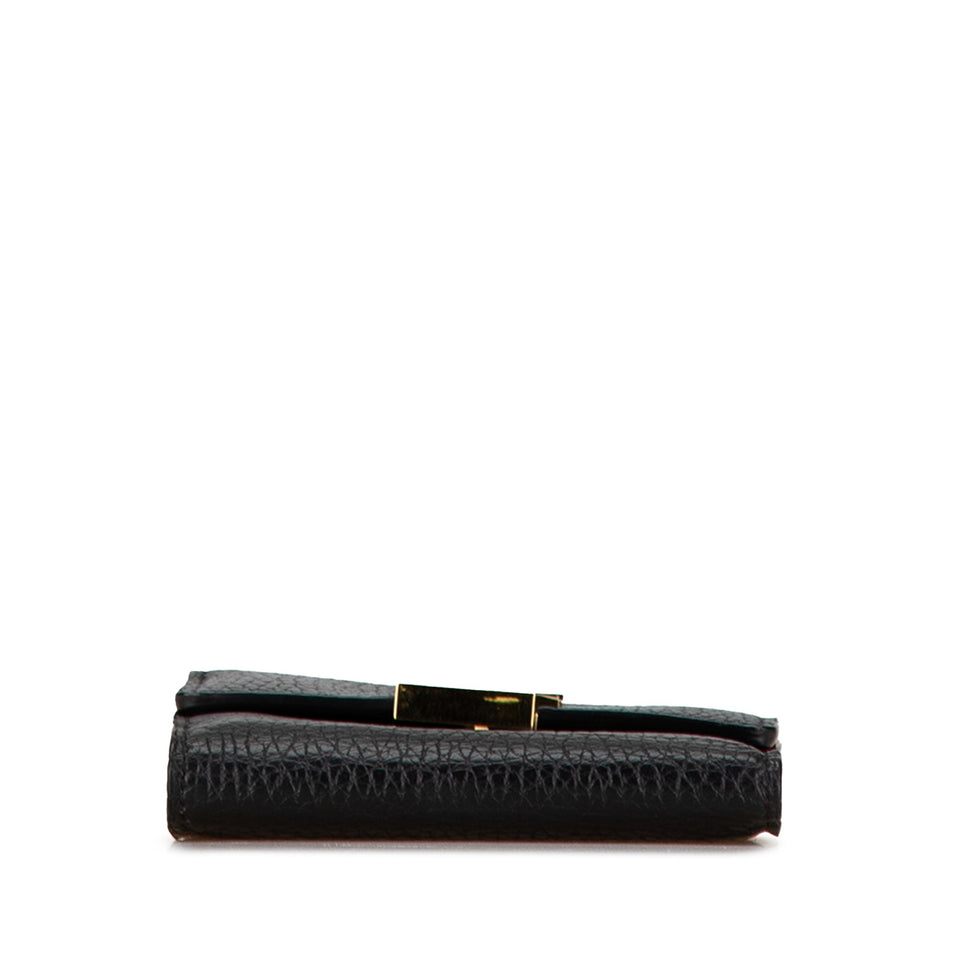Black Louis Vuitton Taurillon Capucines XS Wallet