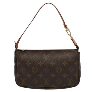 Louis Vuitton Pochette Accessoire  Canvas Clutch Bag