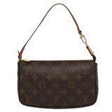 Louis Vuitton Pochette Accessoire  Canvas Clutch Bag