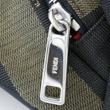 Fendi Pecan  Canvas Clutch Bag
