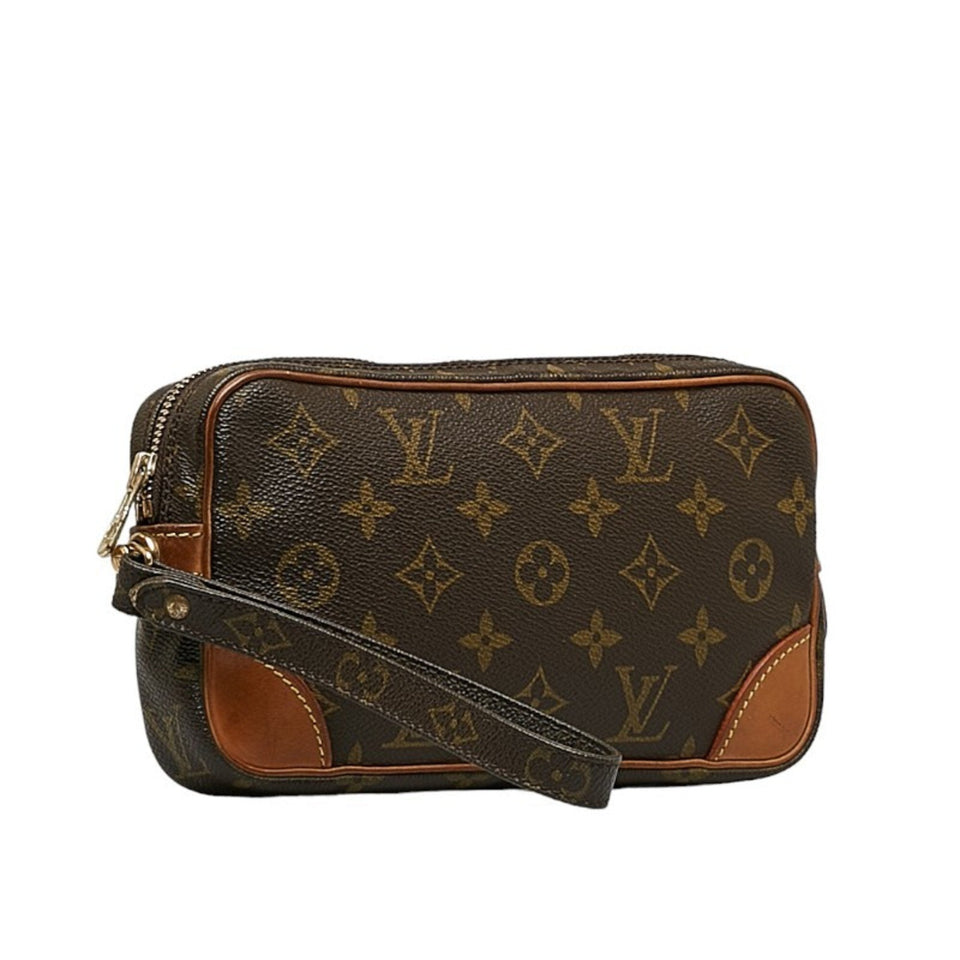 Louis Vuitton Marly Dragonne  Canvas Clutch Bag