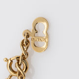 Dior Vintage Crystal CD Oval Necklace