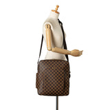 Louis Vuitton Damier Olaf N41440 Brown PVC Leather  Louis Vuitton
