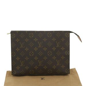 Louis Vuitton Poche Toilette  Canvas Clutch Bag