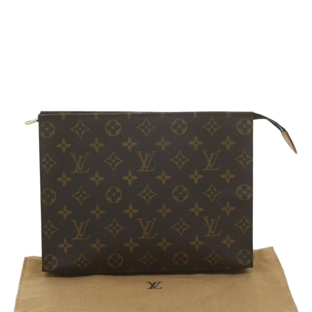 Louis Vuitton Poche Toilette  Canvas Clutch Bag