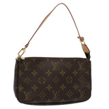 Louis Vuitton Pochette Accessoire  Canvas Clutch Bag