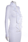 Chanel White Lace Blouse SZ 36