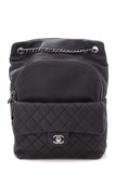 Chanel Black Lambskin CC Backpack