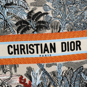 Dior color Toile De Jouy Tropicalia Embroidered Canvas Large Book Tote
