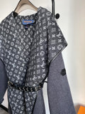 Luxury Louis Vuitton  Wrap Coat 025