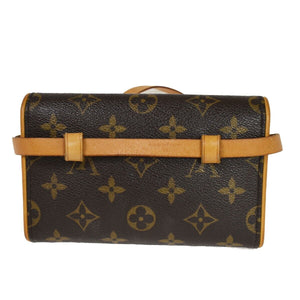 Louis Vuitton Pochette Florentine  Canvas Clutch Bag