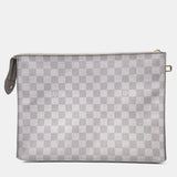 Grey Damier Graphite Canvas Clutch Bag