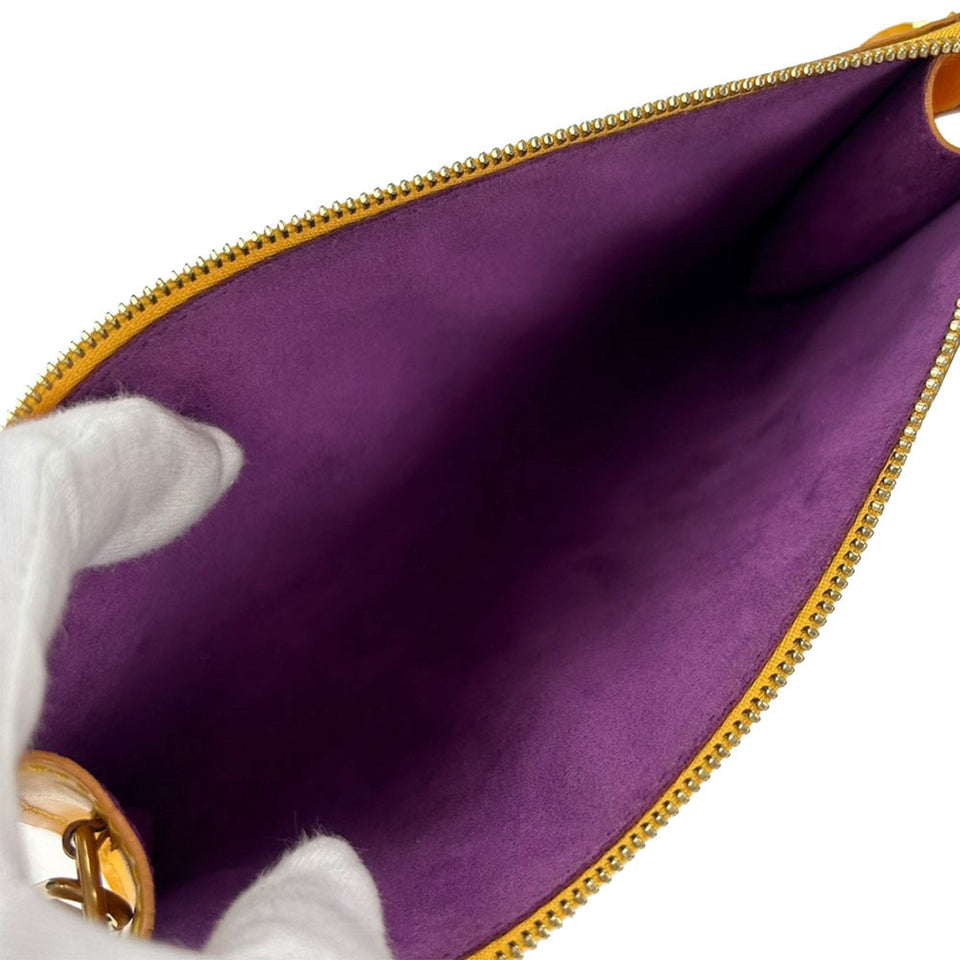 Louis Vuitton Pochette  Leather Clutch Bag