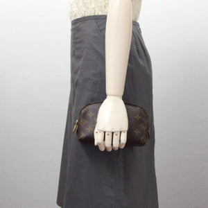 Louis Vuitton Cosmetic Pouch  Canvas Clutch Bag
