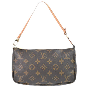 Louis Vuitton Pochette Accessoire  Canvas Clutch Bag
