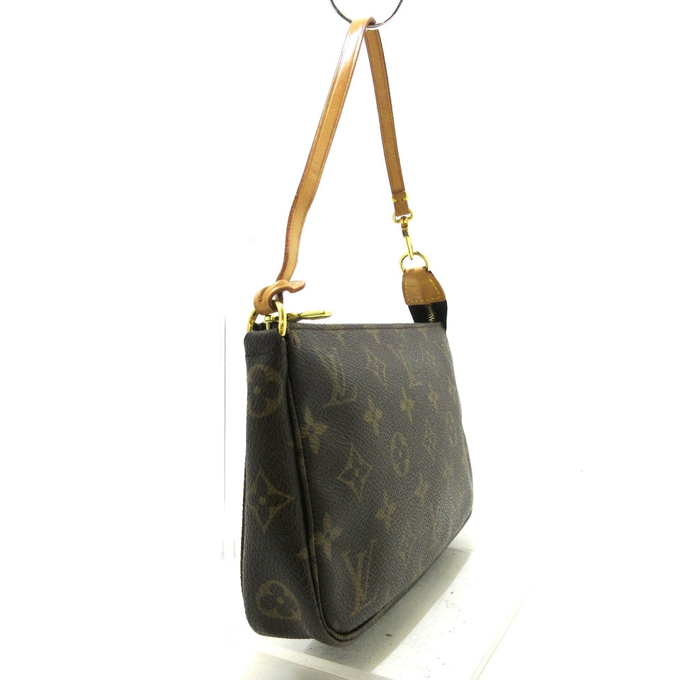 Louis Vuitton Pochette Accessoire  Canvas Clutch Bag