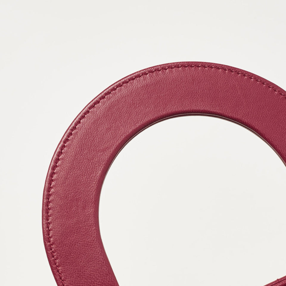 Dior Red Cannage Leather Small Lady Dior My Abcdior Tote