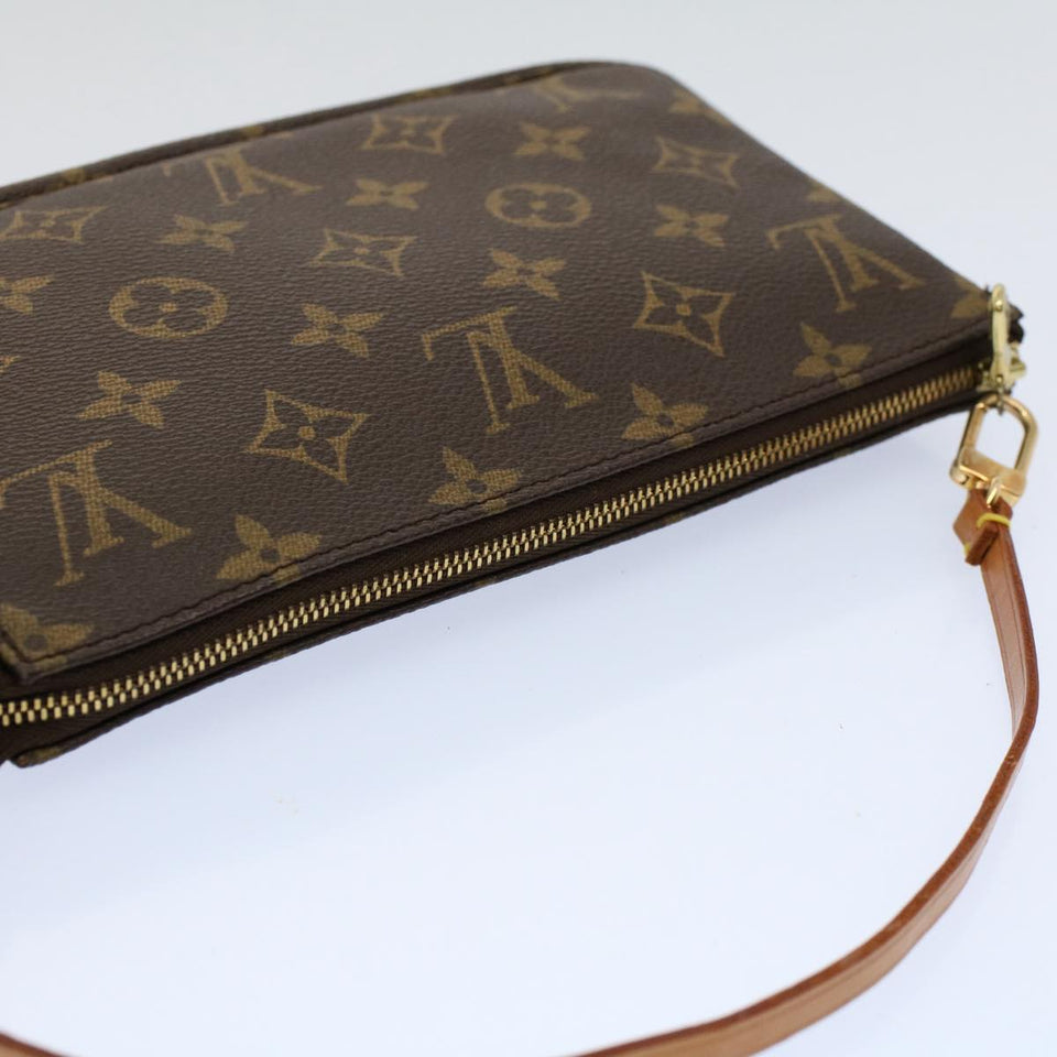 Louis Vuitton Pochette Accessoire  Canvas Clutch Bag