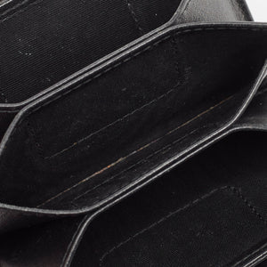 Dior Black Cannage Patent Leather Lady Dior 5 Gusset Card Holder..