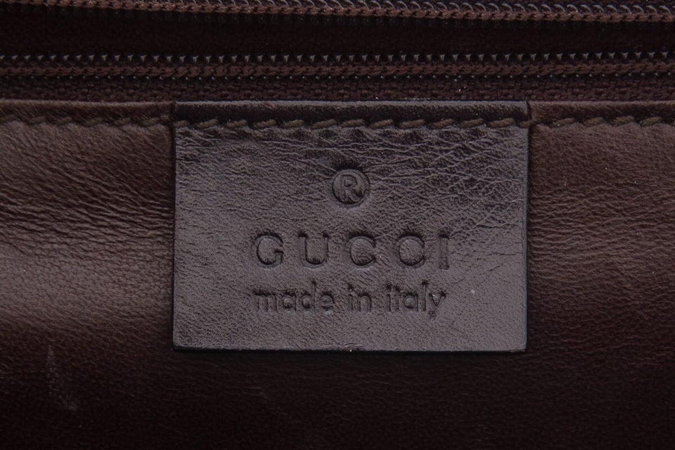 Gucci Brown Crocodile Tom Ford Era Top Handle Handbag