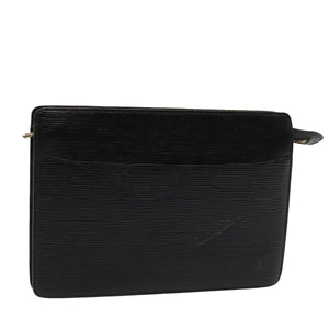 Louis Vuitton Epi Pochette Homme Clutch Bag Black Noir