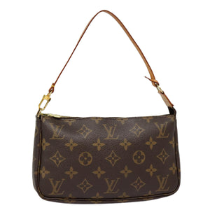 Louis Vuitton Pochette Accessoire  Canvas Clutch Bag