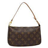 Louis Vuitton Pochette Accessoire  Canvas Clutch Bag