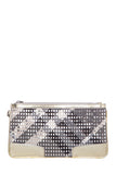 Burberry Nova Plaid & Metallic Wristlet
