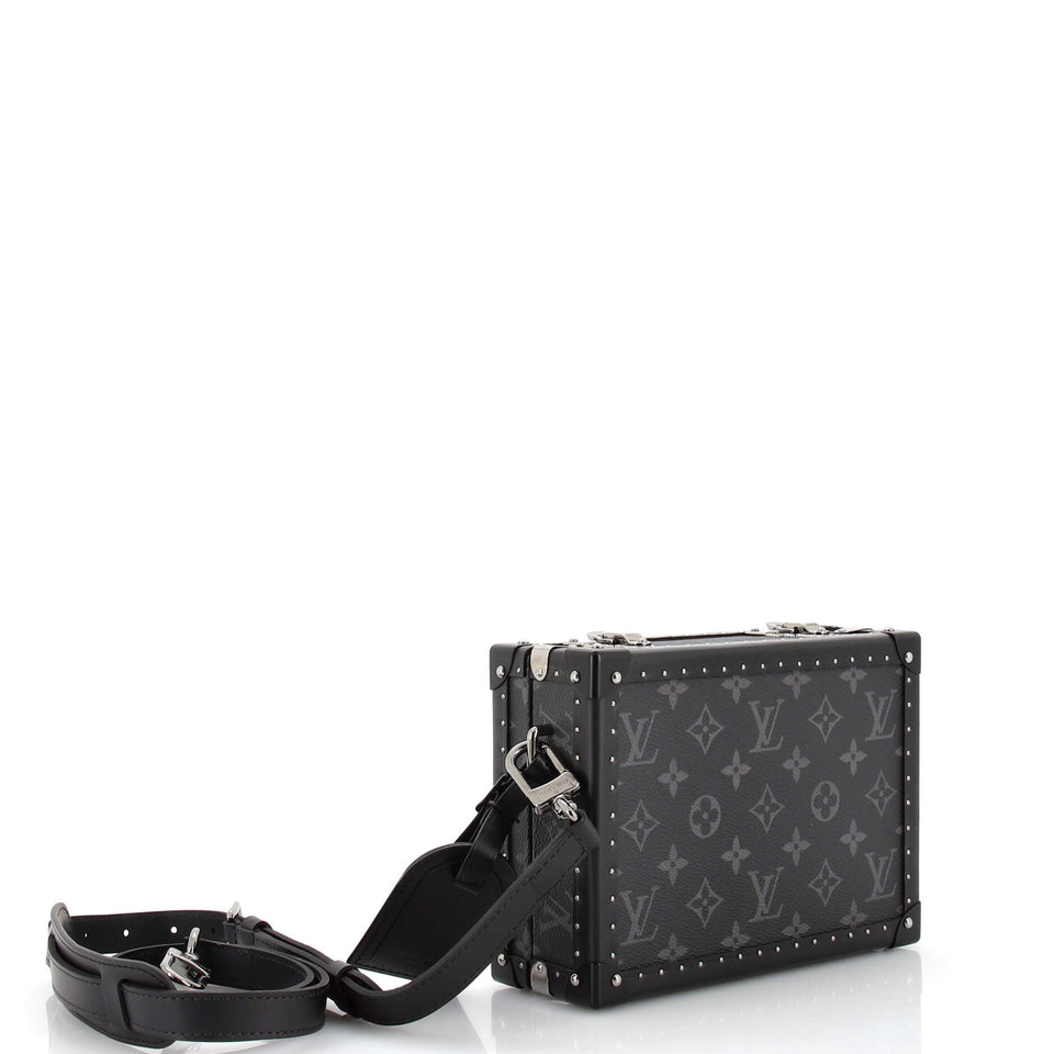 Clutch Box Bag Monogram Eclipse and Leather