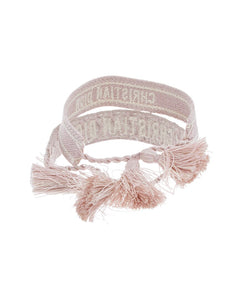 Dior Logo Signature Raffia Bracelet