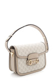 Gucci GG Supreme Monogram Horsebit 1955 Cream & Beige Handbag
