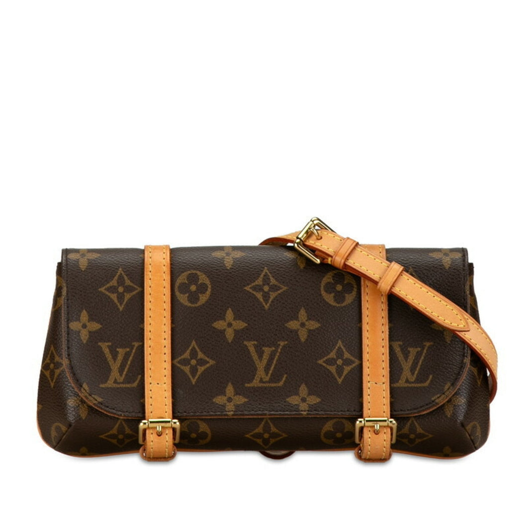 Louis Vuitton Pochette Marelle  Canvas Clutch Bag