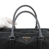 Prada Nylon Leather 2Way Bag Tote Bag NERO Black 2VG034
