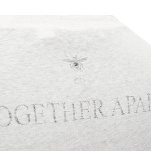 Dior MMXX Together Apart Print Washed Cotton Linen Sleeve Tshirt