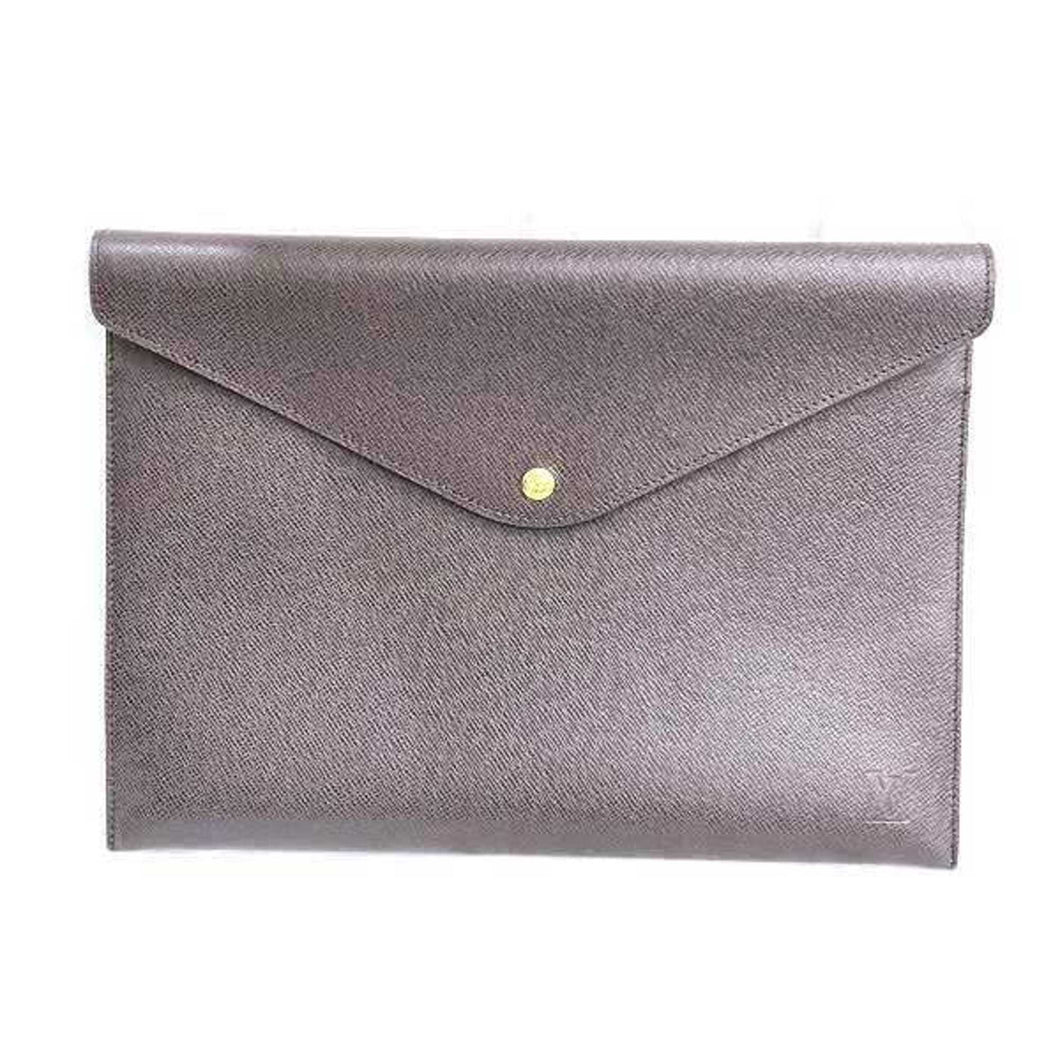 Louis Vuitton Document Case  Leather Clutch Bag