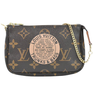 Louis Vuitton Mini Pochette Accessoires  Canvas Clutch Bag