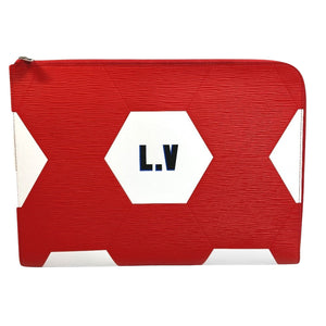 Louis Vuitton Jules  Leather Clutch Bag