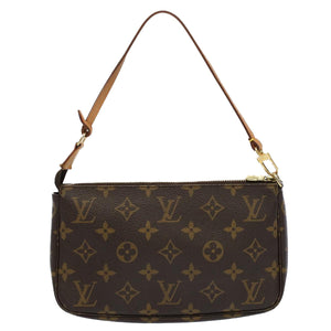 Louis Vuitton Pochette Accessoire  Canvas Clutch Bag