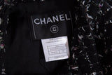 Chanel Cruise 2006 Navy Fantasy Tweed Tie Neck Blazer SZ 34