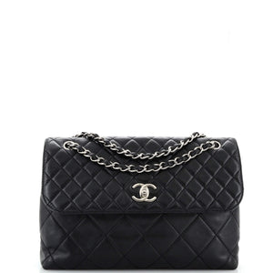CHANEL In The Business Flap Bag Quilted Calfskin Maxi